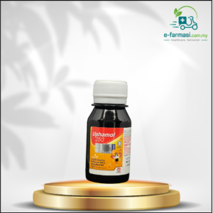 Paracetamol Suspension 250mg/5ml (Orange) - Uphamol - 60ml